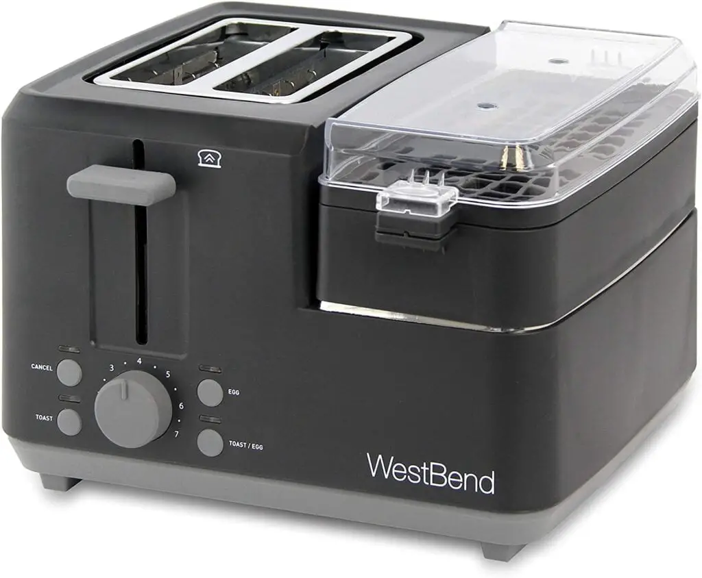 West Bend 78500 2-Slice Breakfast Station Wide Slot Toaster