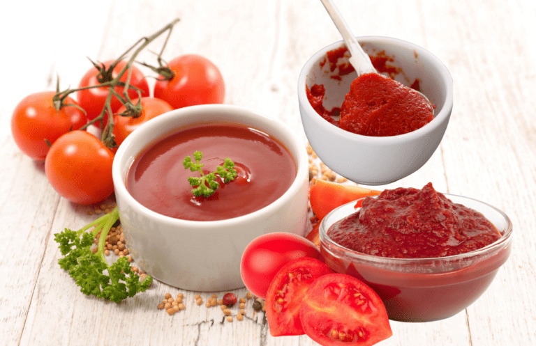 Difference between Tomato Purée, Tomato Sauce, and Tomato paste